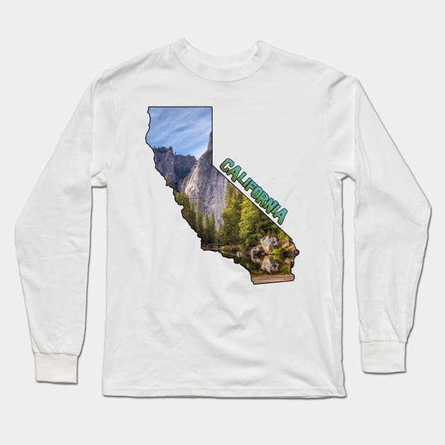 California (Yosemite National Park) Long Sleeve T-Shirt by gorff